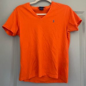 Orange Ralph Lauren teeshirt